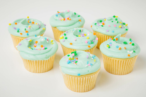 Vanilla Blue Cupcake view 4