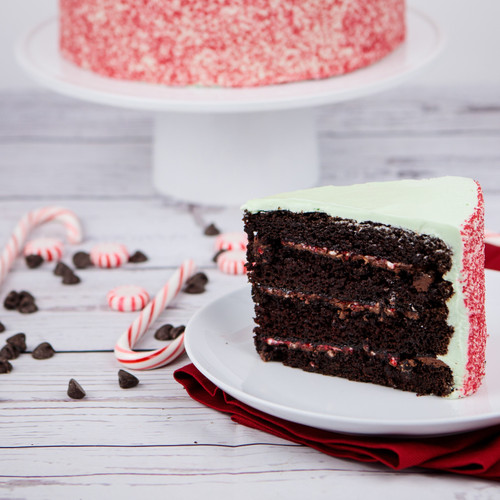 Chocolate Candy Cane Cake view 4