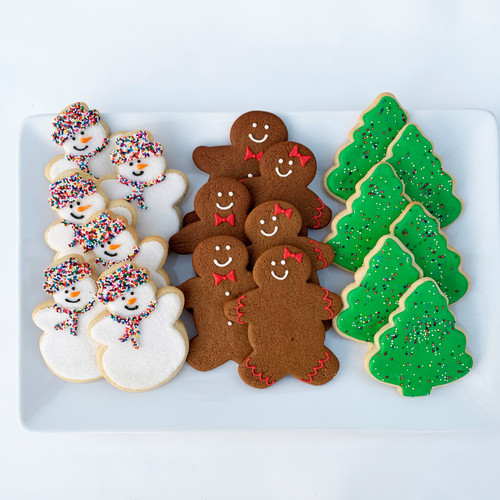 Holiday Frosted Sugar Cookie Platter view 3