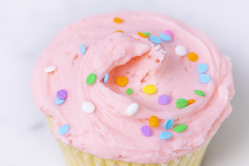 Vanilla Pink Cupcake view 3