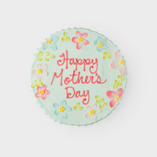 Mother's Day Painted Flowers Cake