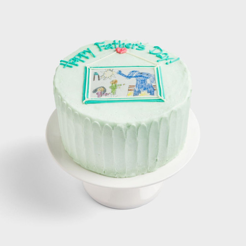 Dad’s Little Artist Vanilla Celebration Cake