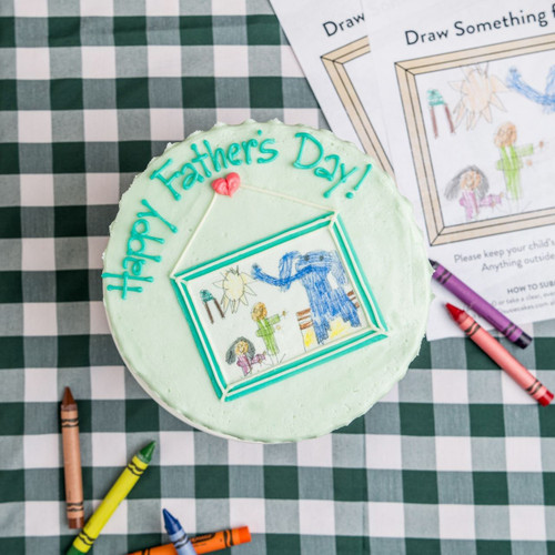 Dad’s Little Artist Vanilla Celebration Cake View 2