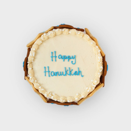 Hanukkah Cookie Decorated Cake View 2