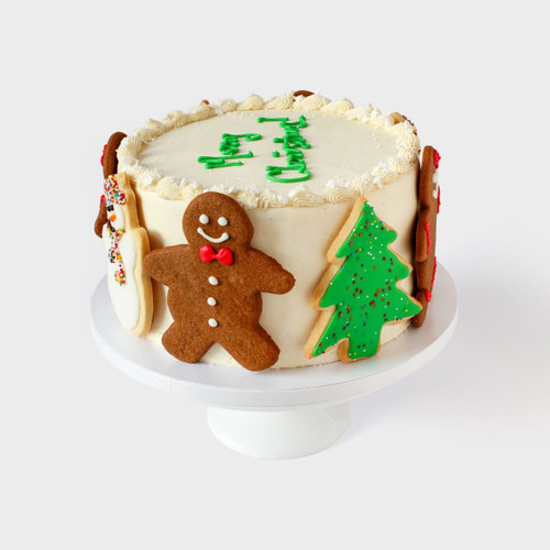 Holiday Cookie Decorated Cake view 4