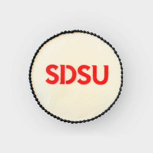 Your School Logo Graduation Cake view 7