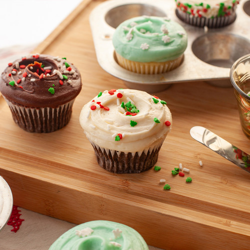 Holiday Decorated Cupcakes view 4