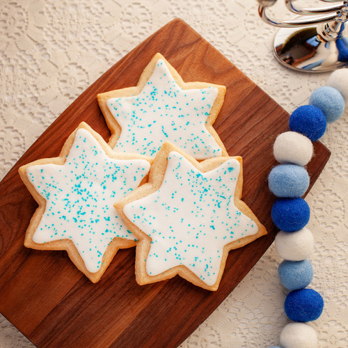Hanukkah Star of David Frosted Sugar Cookie 4-box View 2