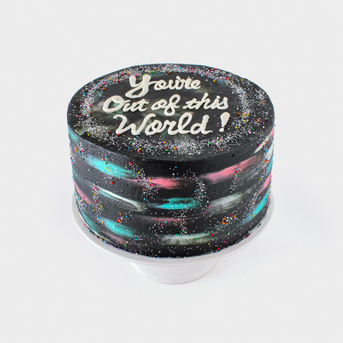 Galaxy Decorated Cake view 2