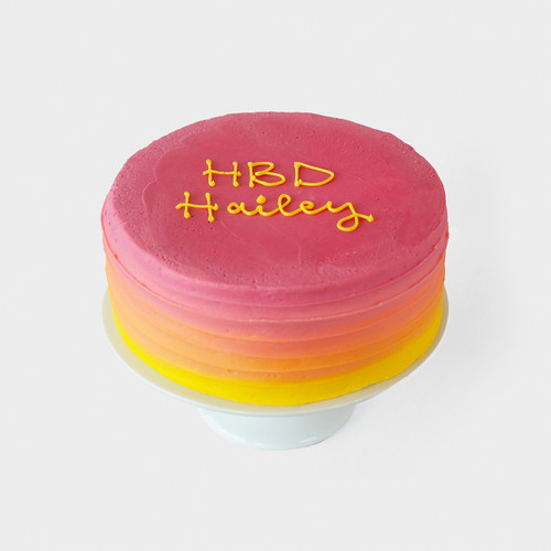 Sunset Ombre Cake view 2