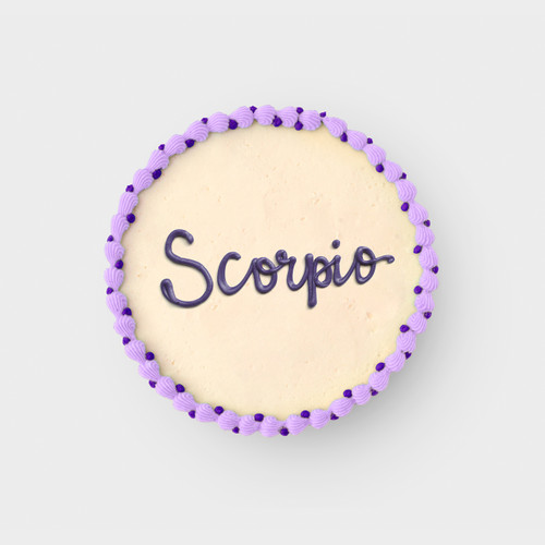 Scorpio Zodiac Decorated Cake