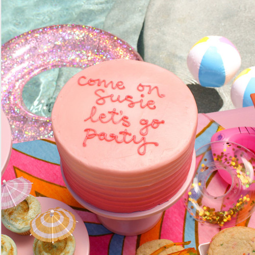 Pink Ombre Cake View 2