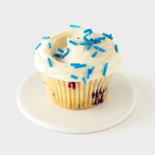 Blueberry Pancake Cupcake