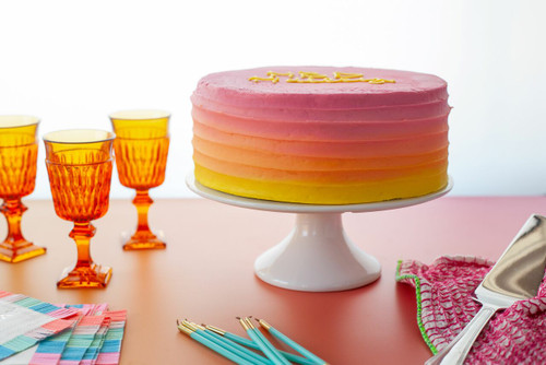 Sunset Ombre Cake view 1