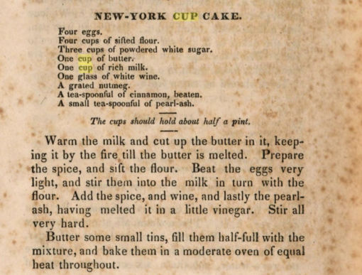 Eliza Leslie recipe cupcakes