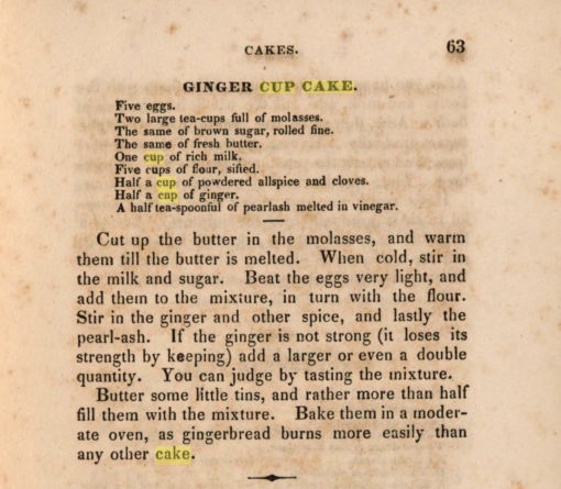 Eliza Leslie recipe cupcakes